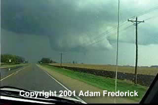 Wall Cloud and Funnel West of Glenville